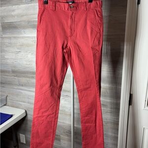 Place Coral-Red Straight Leg Kids Pants 1066